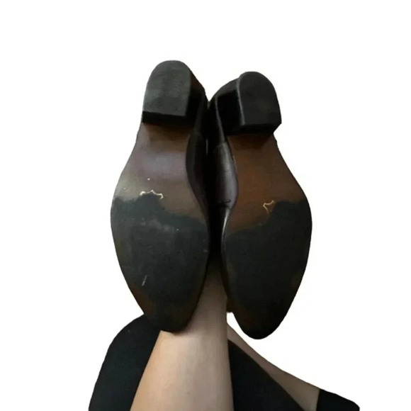 Basini Men's Burgundy Leather Upper Pointed Toe Oxfords Shoes Size 12 - Picture 6 of 6